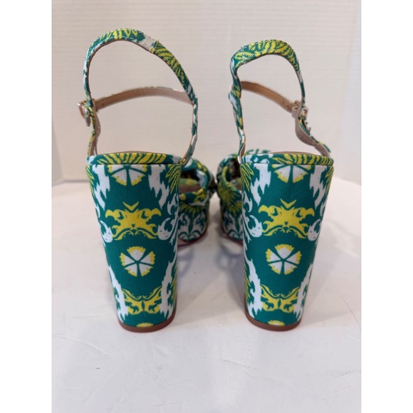 NWT Antonio Melani Mya Royal Palm Print Braided Platform Dress Sandals Sz 9.5M - Picture 8 of 13